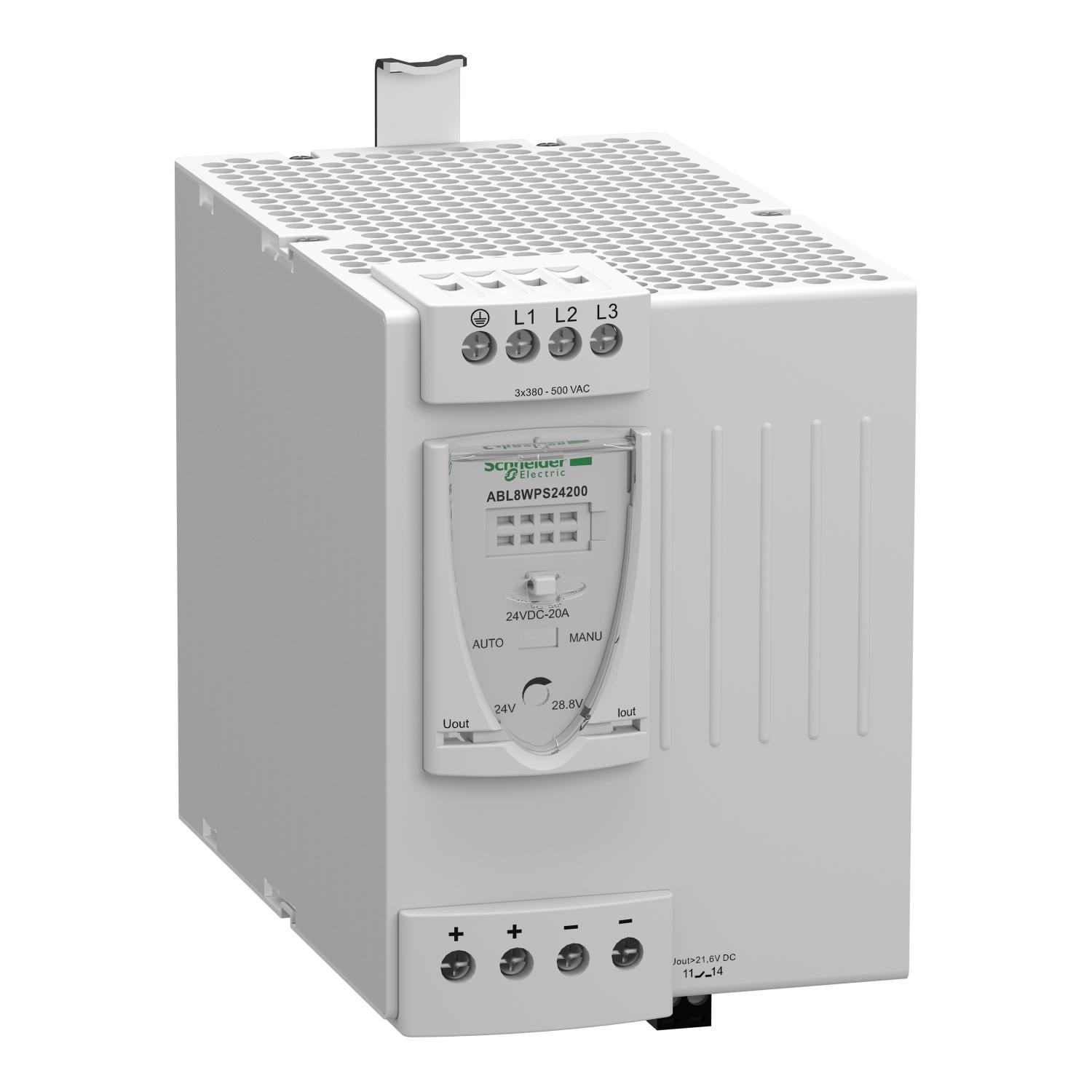 Modicon Power Supply,Univ.Power Sup 3P 24V 20A