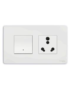Indicator Switch With Socket Bundle - White