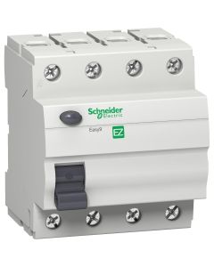 Easy9 4P 63A 30mA AC 415V RCCB