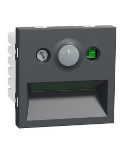 Night Foot Lamp, Miluz Zeta, Led, Motion Sensor, 2 Module, Anthracite