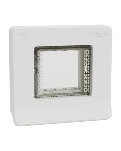 Ip Cover, Miluz Zeta, 2 Module, Ip55, Grey