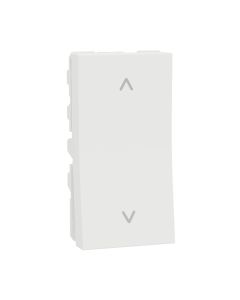 Switch, Miluz Zeta, 10A, 2 Way, 1 Module, White
