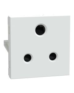 Unica-Socket outlet with Shutter 6A White