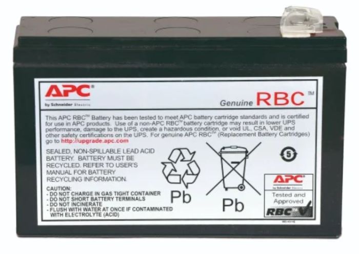 Heib Batteria Di Ricambio Per APC RBC2 - 12V 7,2Ah Piombo-Acido (PB) Per Gruppo Di Continuità UPS