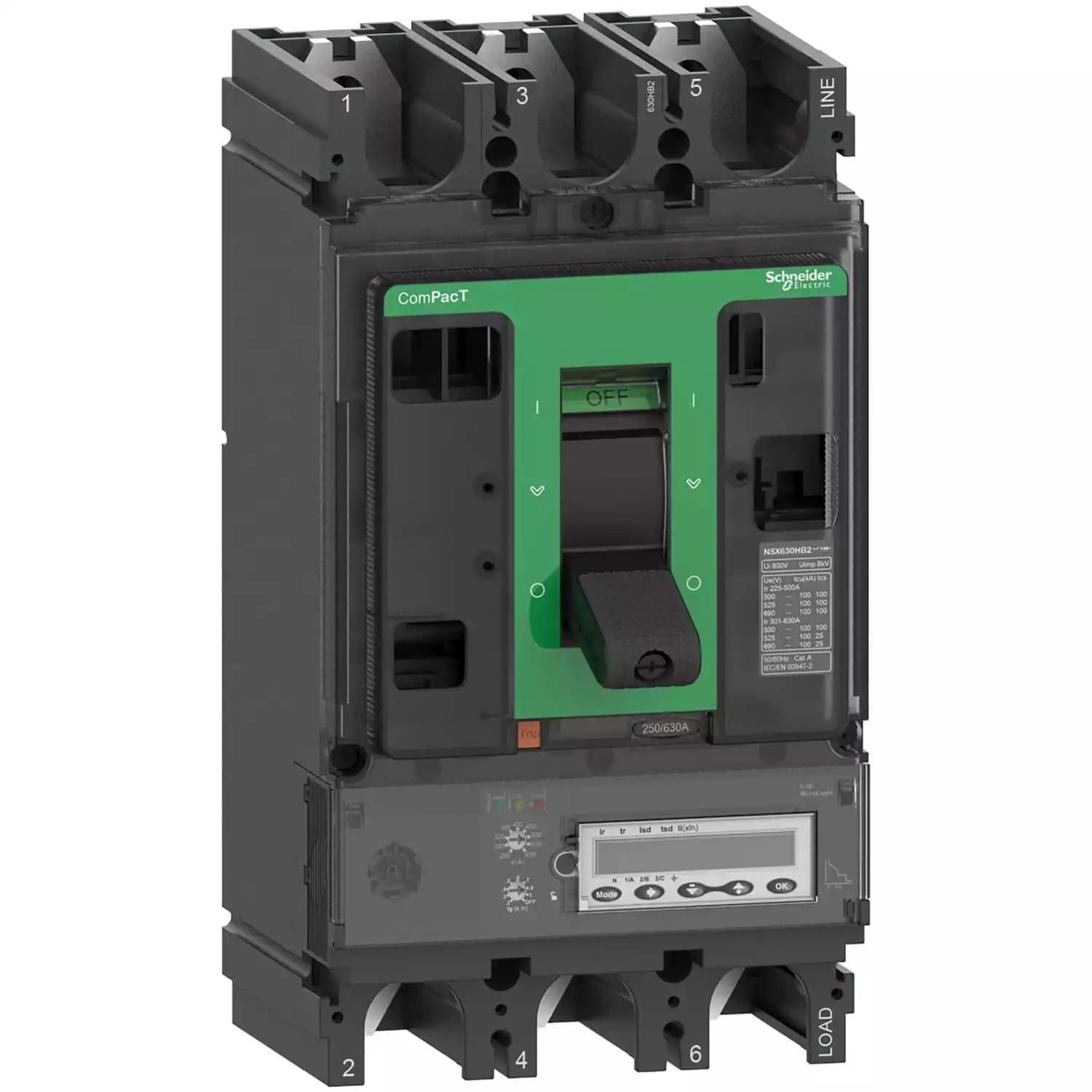 Buy NSX630N 50kA AC 3P3D 630A 6.3E ComPact NSX - Schneider Electric