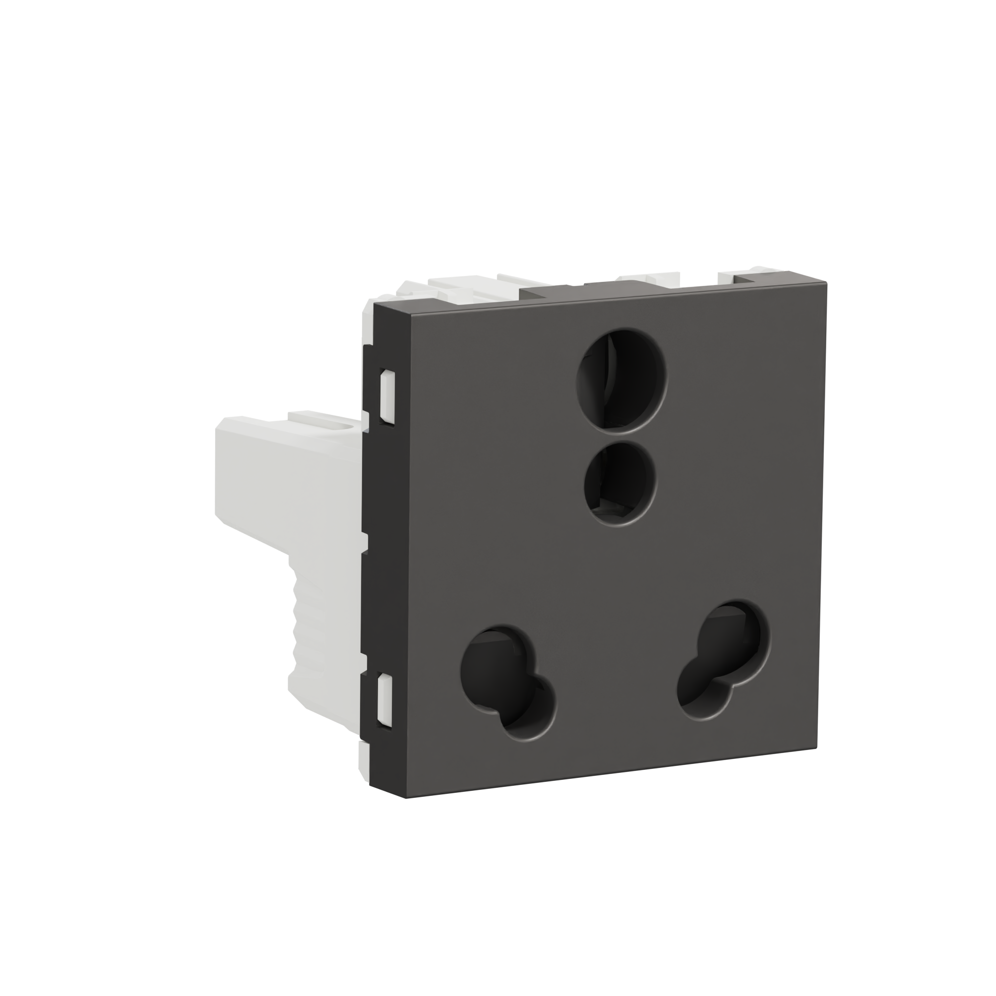 みせつ Socket Outlet, Miluz Zeta, 6/16A, 3 Pin, 2P+E, With Shutter, 2