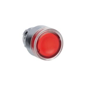 Illuminated push button head red