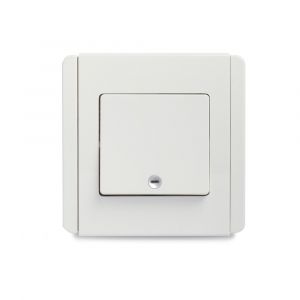 10A 1 Gang 2 Way verticle Switch with White LED - White