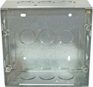 Metal Box 8 module, square - 1mm