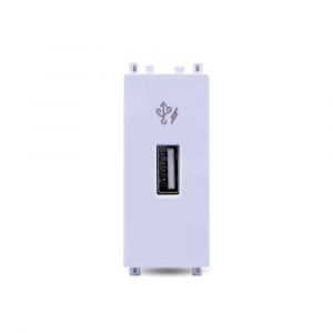 ZENcelo India - 2.1A 5V USB Charger,1 Module - White