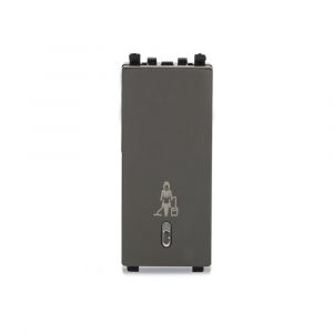 ZENcelo India - 2 Module Illuminated switch with "Make My Room" -Dark Grey