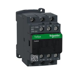 TeSys 9A 3P contactor with 24V DC control