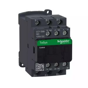 TeSys contactor 3P AC3 9A 125VDC coil