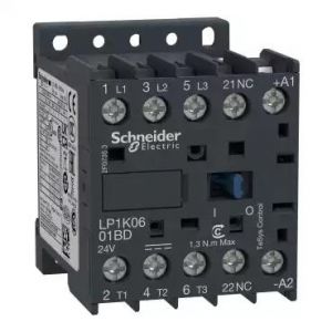 3P CONTACTOR 6A AC3 2.2KW 110VDC COIL.