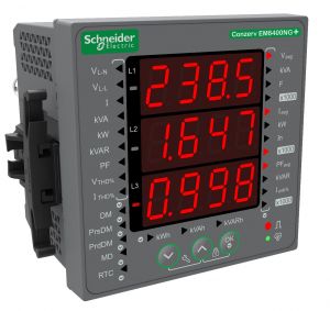 EM6400NG+ Conzerv Power and Energy meter - instantaneous, pulse output, THD, Class 1.0