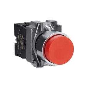 Push button projecting red 1 NC