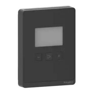 Sensor, Wall, CO2, Temp, 3 Button/LCD, Analog, Optimum Black