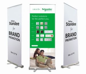 Roll Up Standee with Wiring Device Branding
