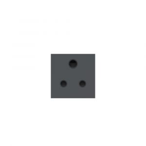 Unica-Socket outlet with Shutter 6A Grey