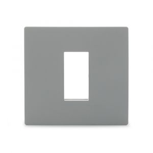 Opale - 1 Module Grid and Cover Plate, Misty Grey
