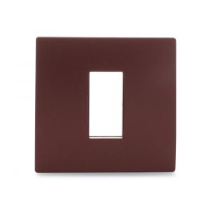 Opale - 1 Module Grid and Cover Plate, Mulberry Red