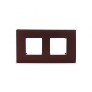 Opale - 4 Module Grid and Cover Plate, Mulberry Red