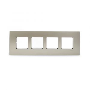 Opale - 8 Module Grid and Cover Plate - horizontal , Champagne Gold