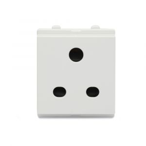 Opale - 6A, 2/3 Pin Socket with Shutter