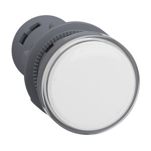Medium XA2 Pilot Light,110v AC, white