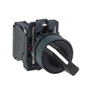 selector switch - 3 positions - 22 mm - plastic
