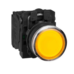 amber flush illuminated pushbutton LED 24VAC 1NO