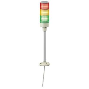 Tower Light - RAG - 24V - LED - W.Buzzer - Tube mounting with fixing plate