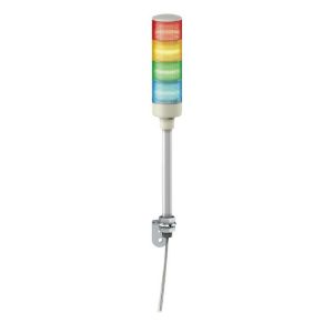 Tower Light - RAGB - 24V - LED Based - W. Buzzer - Tube mounting with "L" bracke