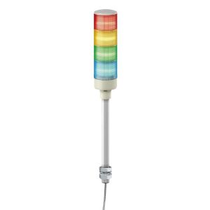 Tower Light - RAGB - 24V - LED - W. Buzzer - Direct tube mounting