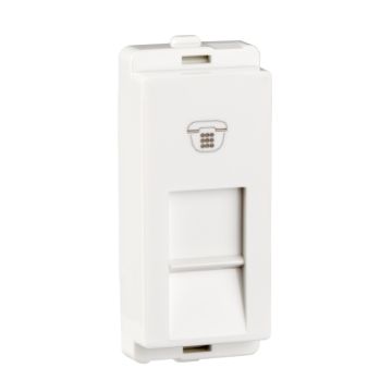 RJ 11 Tel outlet with shuttered
