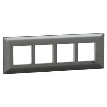 8M grid and 8M cover frame - linear, Painted grey