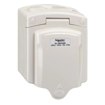 SOCKET SWITCHED 16A W_P IEC884