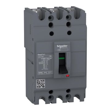 Mccb-Easypact Ezc, Ezc100F3063, 63A, 10Ka, 3Pole Mccb