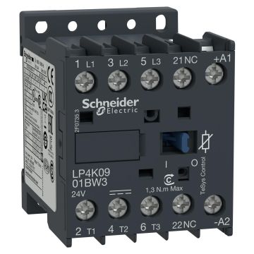 3P CONTACTOR 4.0KW 24VDC LOW CONSUMP
