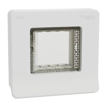 Ip Cover, Miluz Zeta, 2 Module, Ip55, Grey
