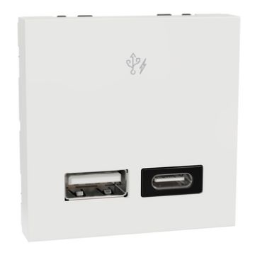 USB A+C 2M Bundle - White