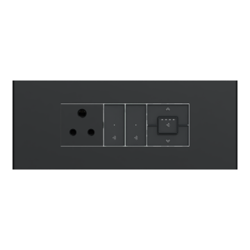 Smart Switch With Fan Regulator - Grey
