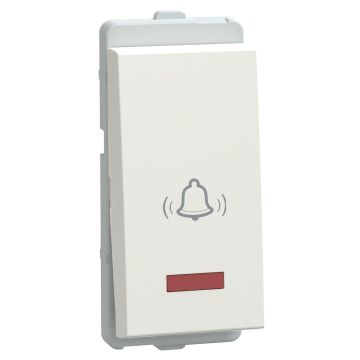 10A bell push switch with indicator white