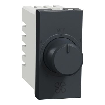 Unica Pure-4 Steps 360 Deg Fan Regulator, 1M, Grey