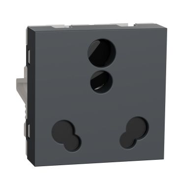 Unica Pure-6/16A Socket, Grey