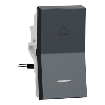 Unica Pure-6A Bellpress With Indicator, 1M, Grey