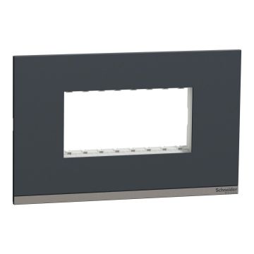 Unica Pure-4M Plastic Surround & Gridplate, Gy