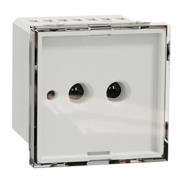 Unica Pure Emergency Light Module, White-Schneider Electric