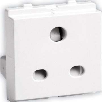 Opale-6A, 2/3 Pin Socket With Shutter