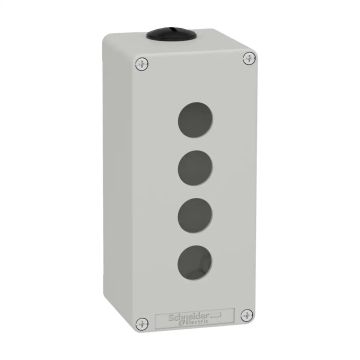 Station plast grey M25 4 hole 80x175x77